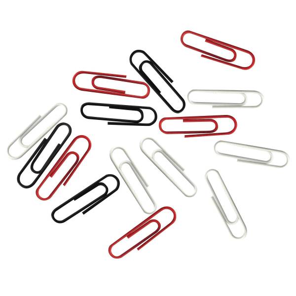 Office Depot Box Of 500 No. 1 Assorted Colors Vinyl Paper Clips