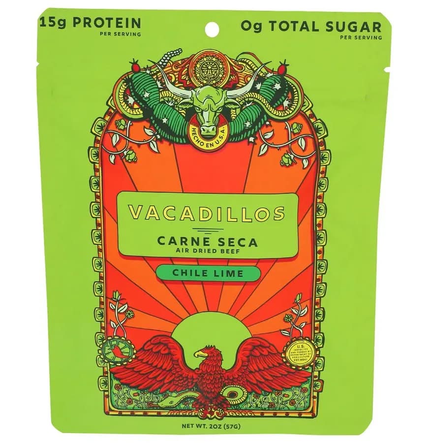 Vacadillos Carne Seca Air Dried Beef Chile Lime