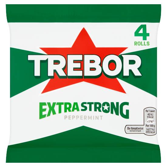 Trebor Extra Strong Peppermint Mints (4 pack)
