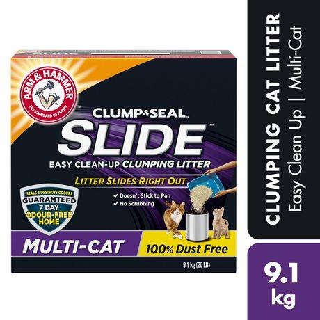 Arm & Hammer Slide Easy Clean Up Multi-Cat Clumping Litter (9.1 kg)