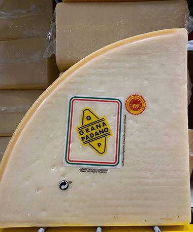 Imported DOP Grana Padano Cheese - 1/8 wheel (1 Unit per Case)