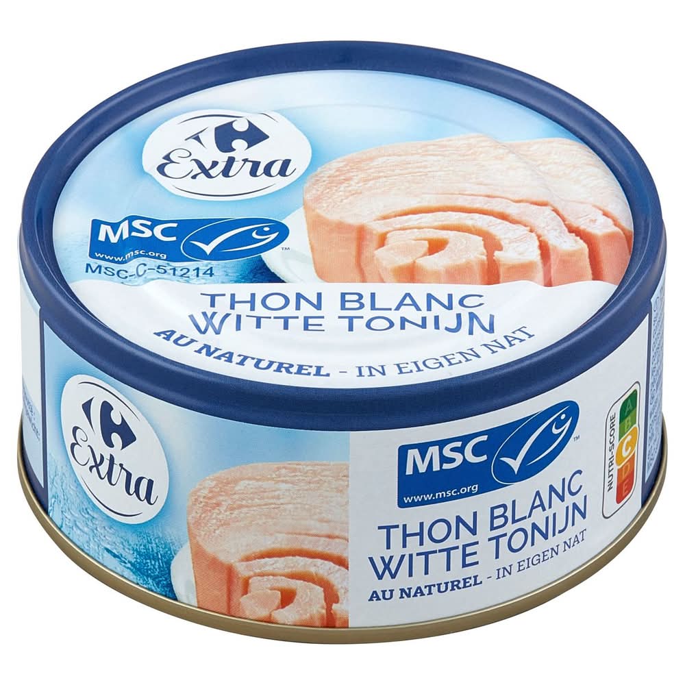Carrefour Extra Witte Tonijn in Eigen Nat 160 g