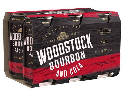 Woodstock & Cola 4.8% 375ml (6 Pack)