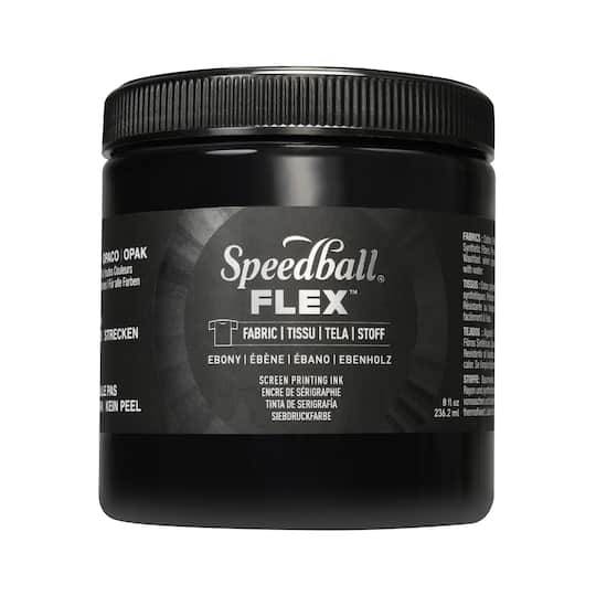 Speedball Flex 8Oz. Ebony Fabric Screen Printing Ink