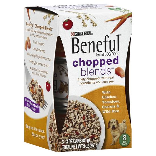 Beneful Chopped Blends Dog Food (3 x 3 oz)