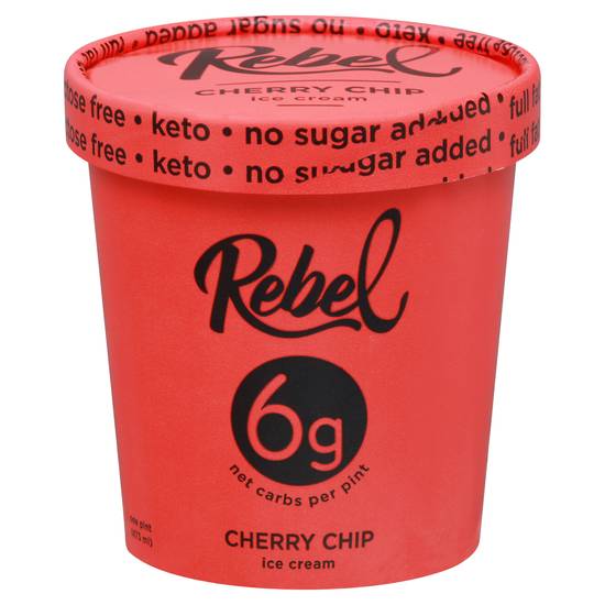 Rebel Lactose Free Keto Cherry Chip Ice Cream (1 pint)