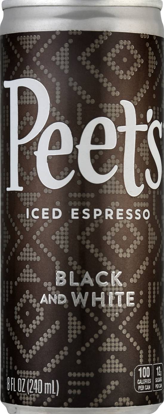 Peet's Coffee Black and White Iced Espresso (8 fl oz)