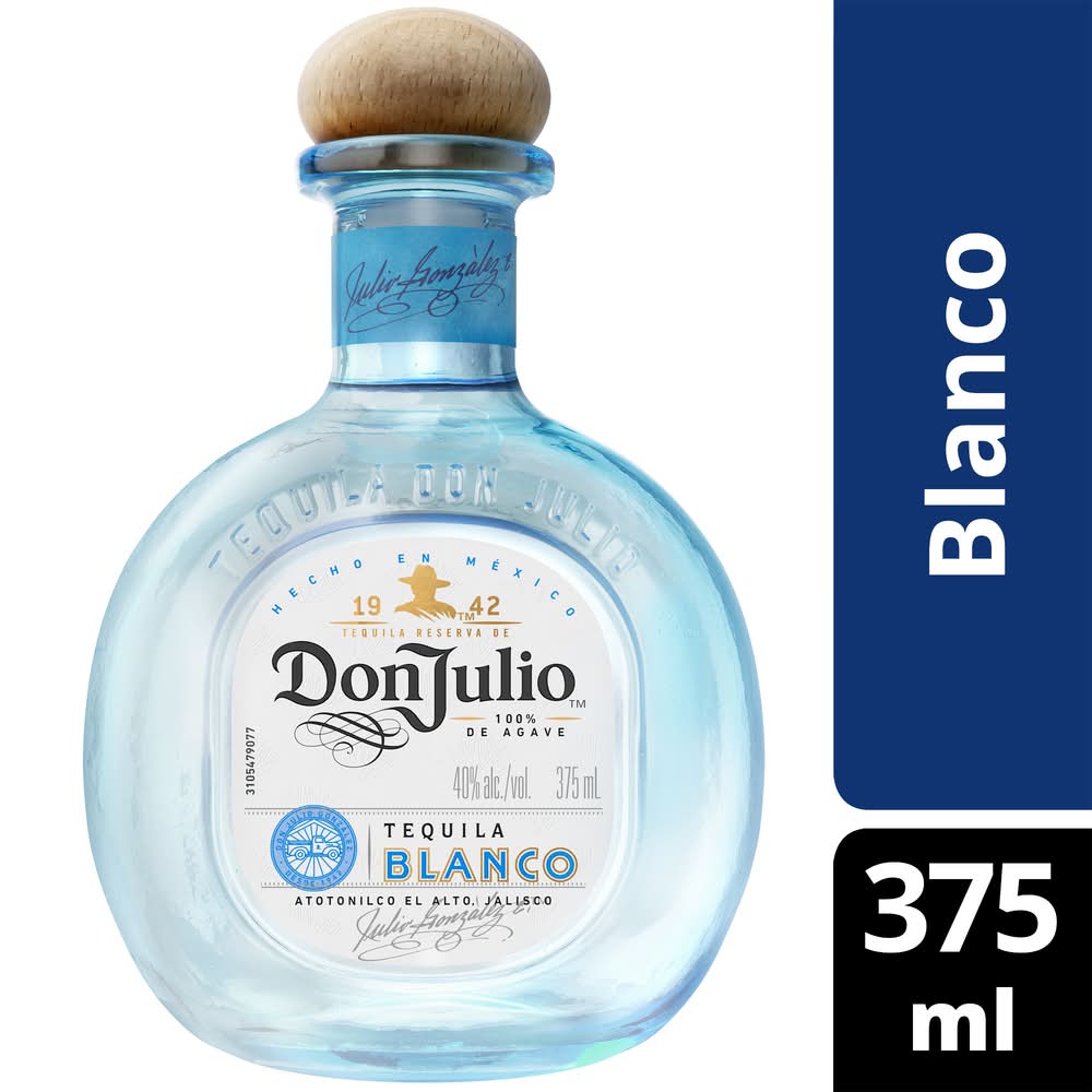 Don Julio 100% De Agave Mexican Blanco Tequila (375 ml)