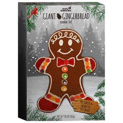 Giant Pre Baked and Ready To Decorate Gingerbread Man Cookie Kit (9.36 oz)