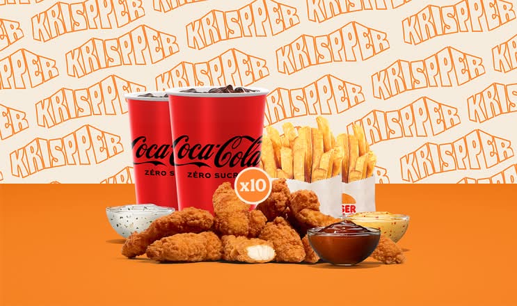 Menu Krispper Tenders x10