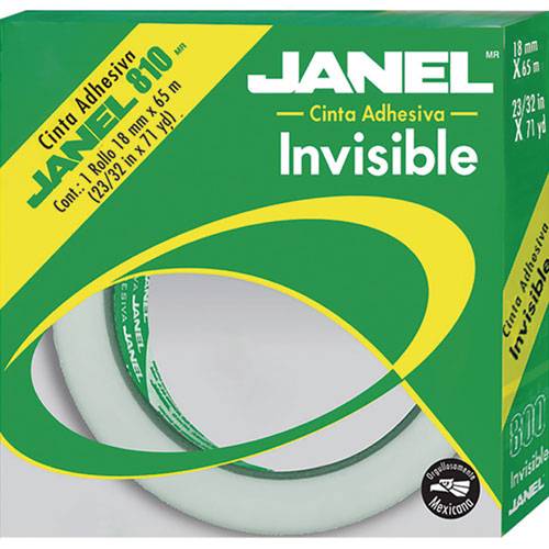 JANEL · Cinta adhesiva janel 810 18mmx65m (100,6 g)