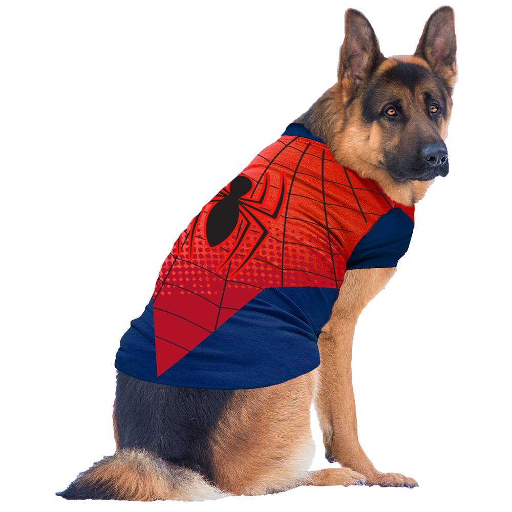 Marvel Spider-Man Dog Tee (Color: Multi Color, Size: Large)