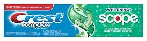 CREST Complete Whitening Scope 4.4oz