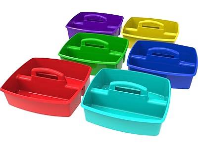 Storex Plastic Caddies (assorted) (6 ct)