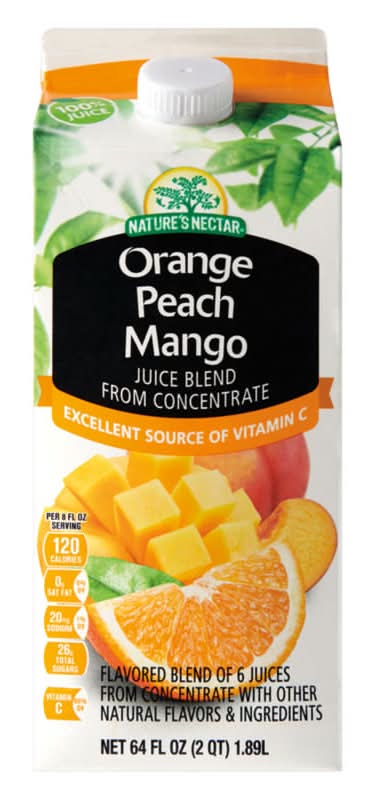 Nature's Nectar Concentrate Juice Blend, Orange Peach Mango (64 fl oz)