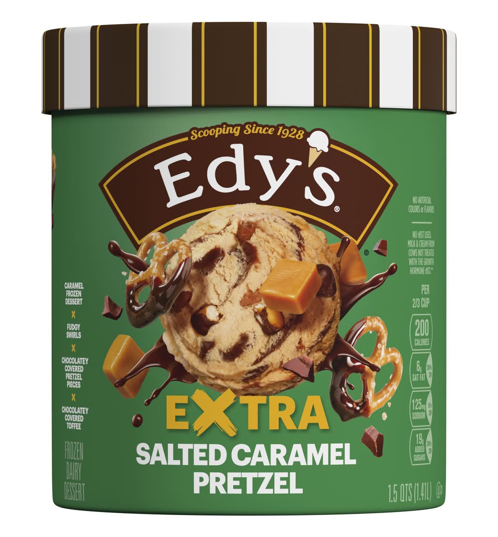Edy's Salted Caramel Pretzel Path Ice Cream (1.5 qt)