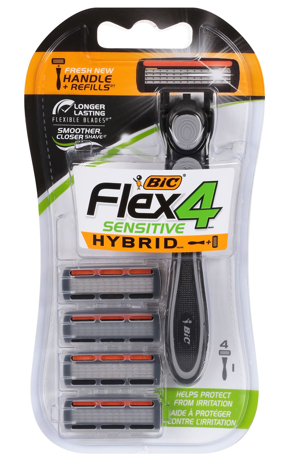 BiC Hybrid Sensitive Titanium Flex 4 Razor (3.2 oz)