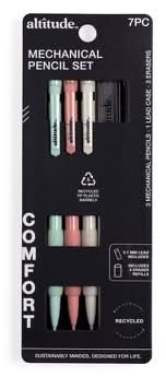 Altitude Mechanical Pencils With Lead & Eraser Refill, 0.7 mm (7 ct)