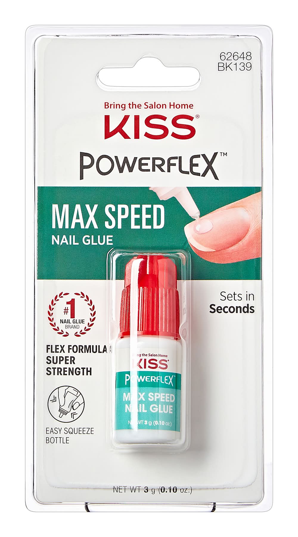 KISS Powerflex Max Speed Super Strength Nail Glue (0.1 oz)