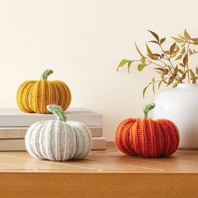 3ct Knit Pumpkins Kit - Mondo Llama™