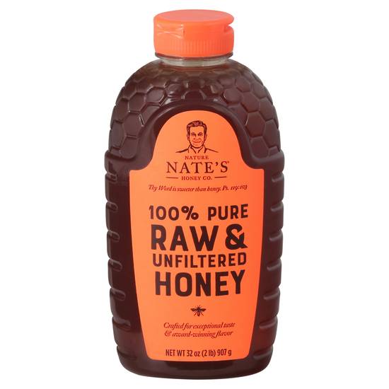 Nature Nate's 100% Pure Raw & Unfiltered Honey
