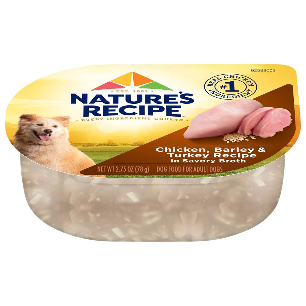 Nature's Recipe Adult Wet Dog Food - Chicken, Turkey (Flavor: Chicken, Size: 2.75 Oz)