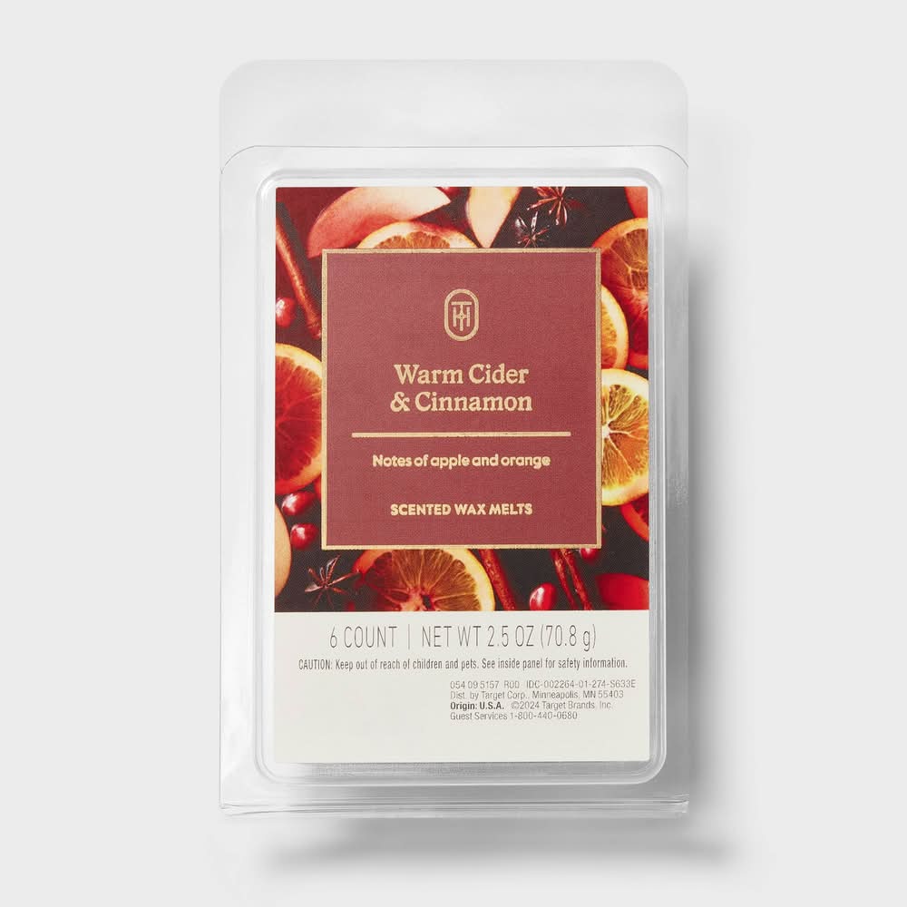 Threshold Wax Melts, Warm Cider-Cinnamon (2.5 oz, 6 ct)