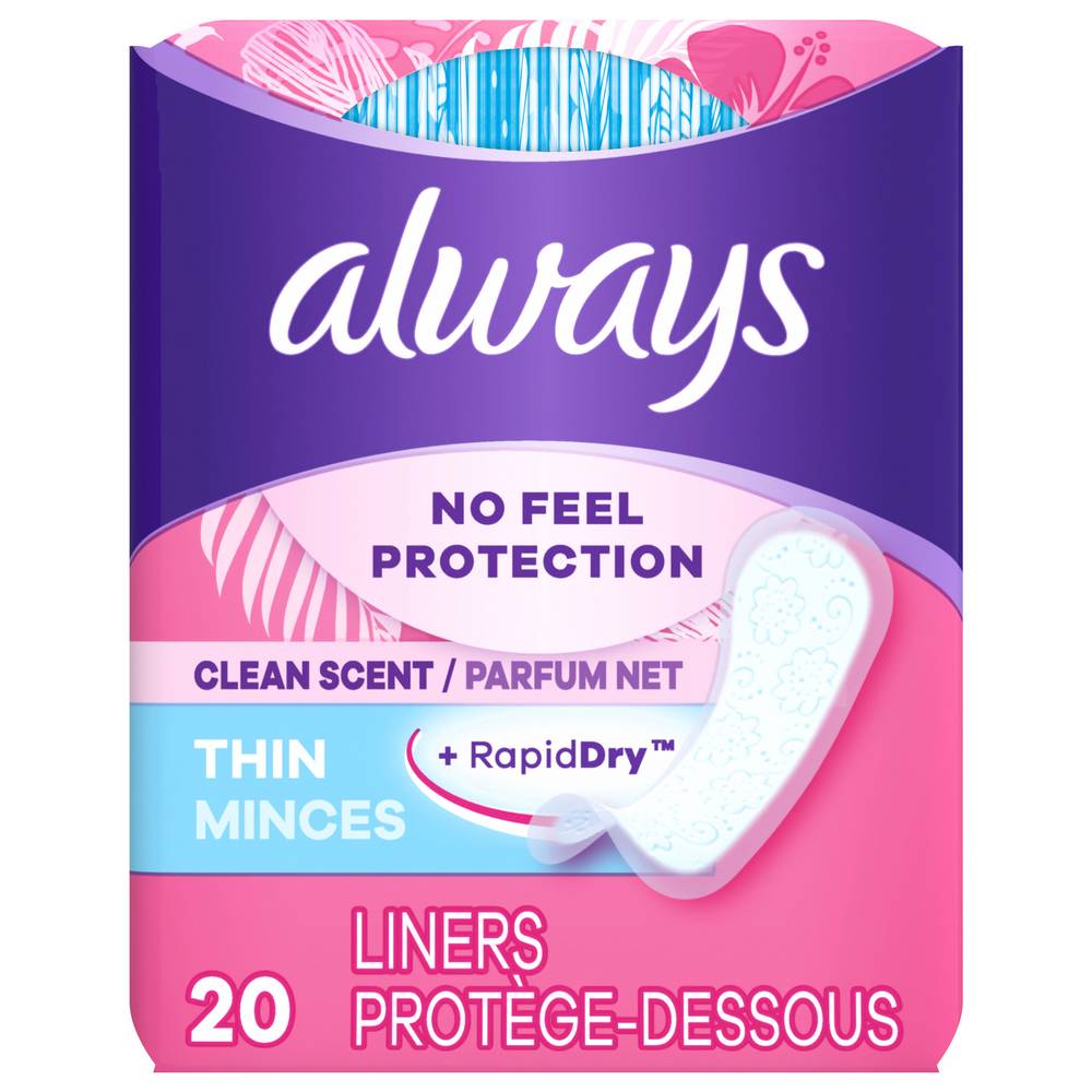 Always Clean Scent Thin Regular Liners (20 ct)