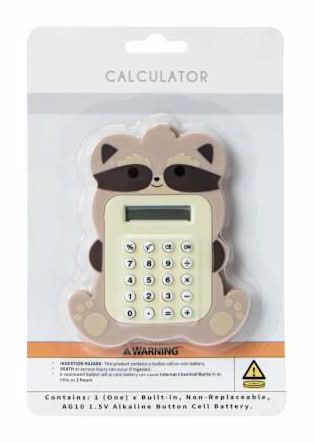 Novelty Calculator Raccoon