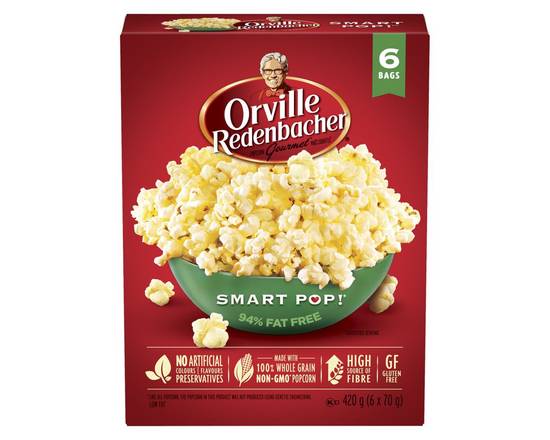 Orville Redenbacher's · Smart Pop (6 x 70 g) - Smart Pop! popcorn (6 x 70 g)
