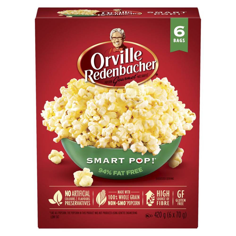 Orville Redenbacher's Smart Pop! Popcorn (6 x 70 g)