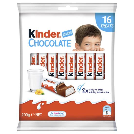 Kinder Chocolate 16 Treat Share Bag 200g