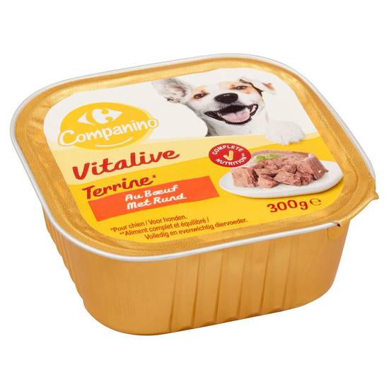 Carrefour Companino Vitalive Terrine au Bœuf 300 g