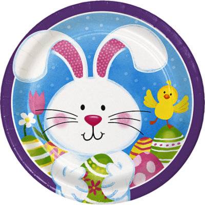 Signature Select Playful Bunny Lunch Plates 8 Count - Each