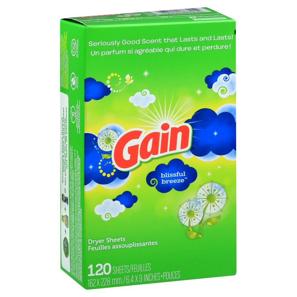 Gain Blissful Breeze Dryer Sheets (120 ct)