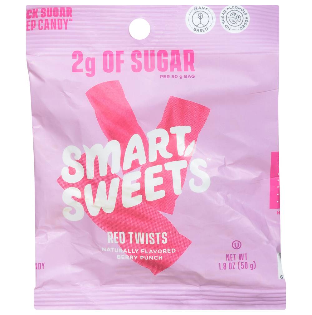 SmartSweets Red Twists Punch Candy, Berry (1.8 oz)