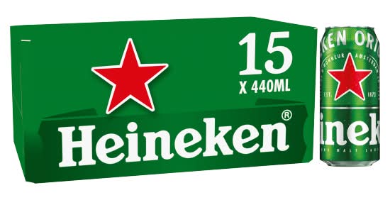 Heineken Lager Beer (15 x 440ml)