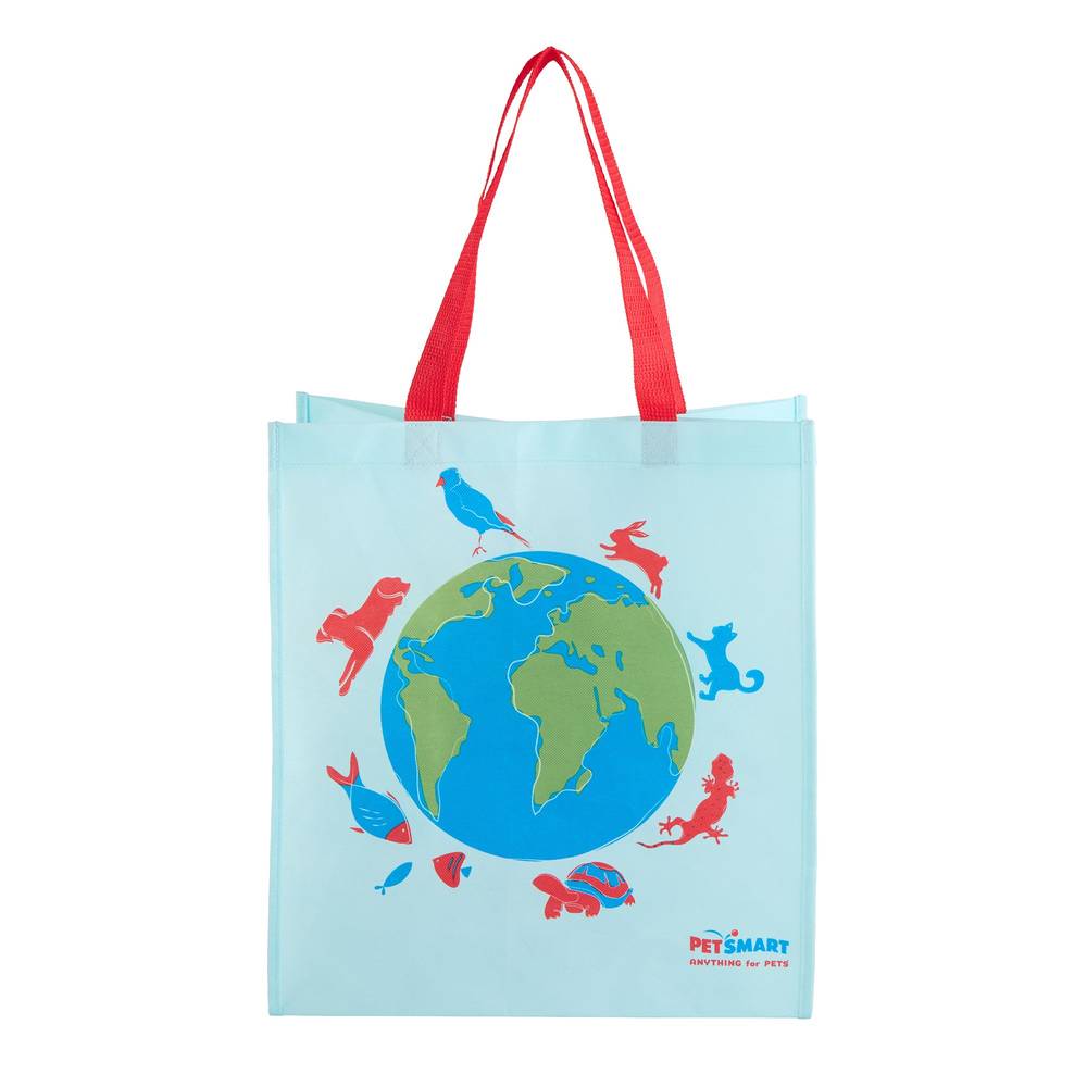 PetSmart Earth Reusable Bag (Color: Blue, Size: 1 Count)