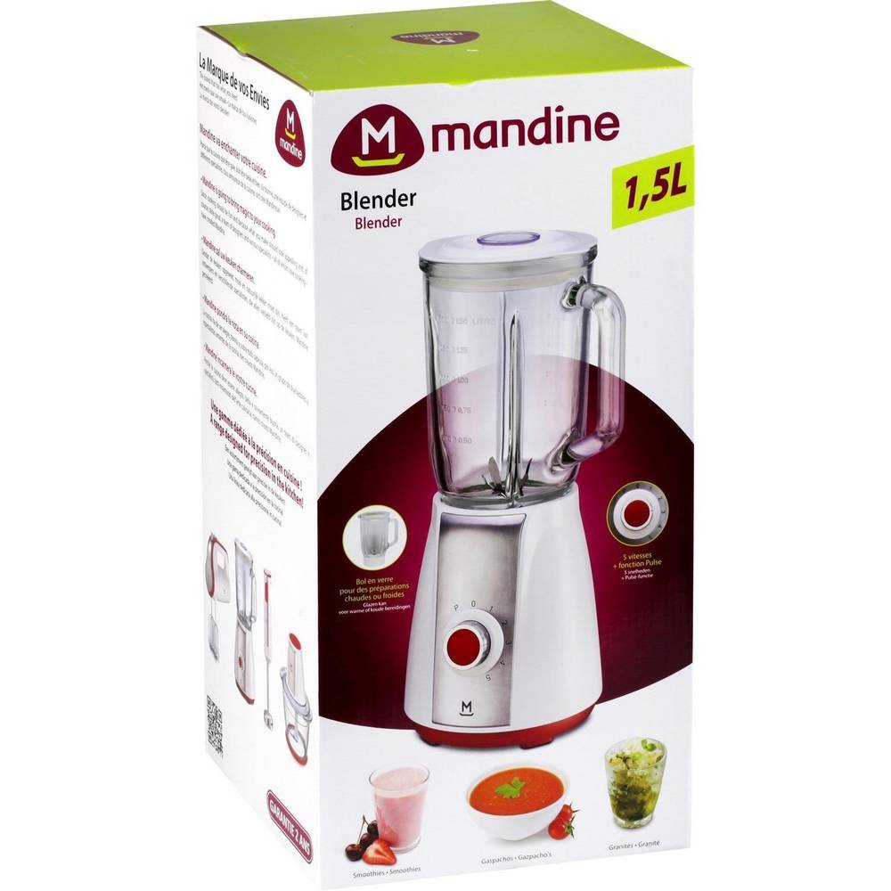 Mandine - Blender mélangeur en verre