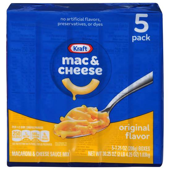 Kraft Original Macaroni & Cheese Dinner (5 ct)