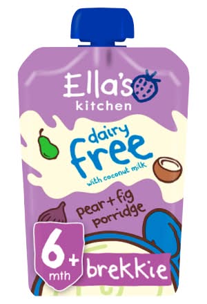 Ella's Kitchen Organic Pear and Fig Porridge Baby Pouch 6+ Months (100g)