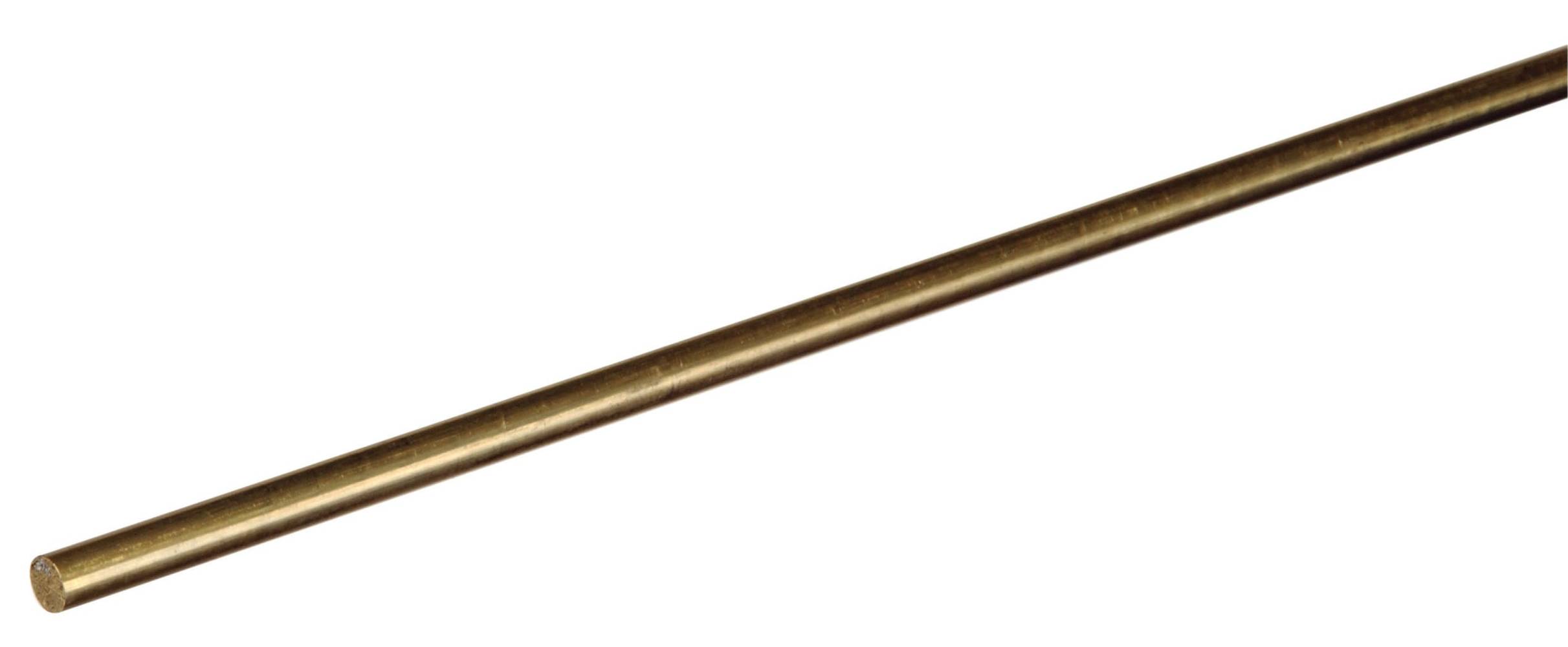 Hillman 1/8-in x 3-ft Brushed Brass Solid Round Rod | 11517