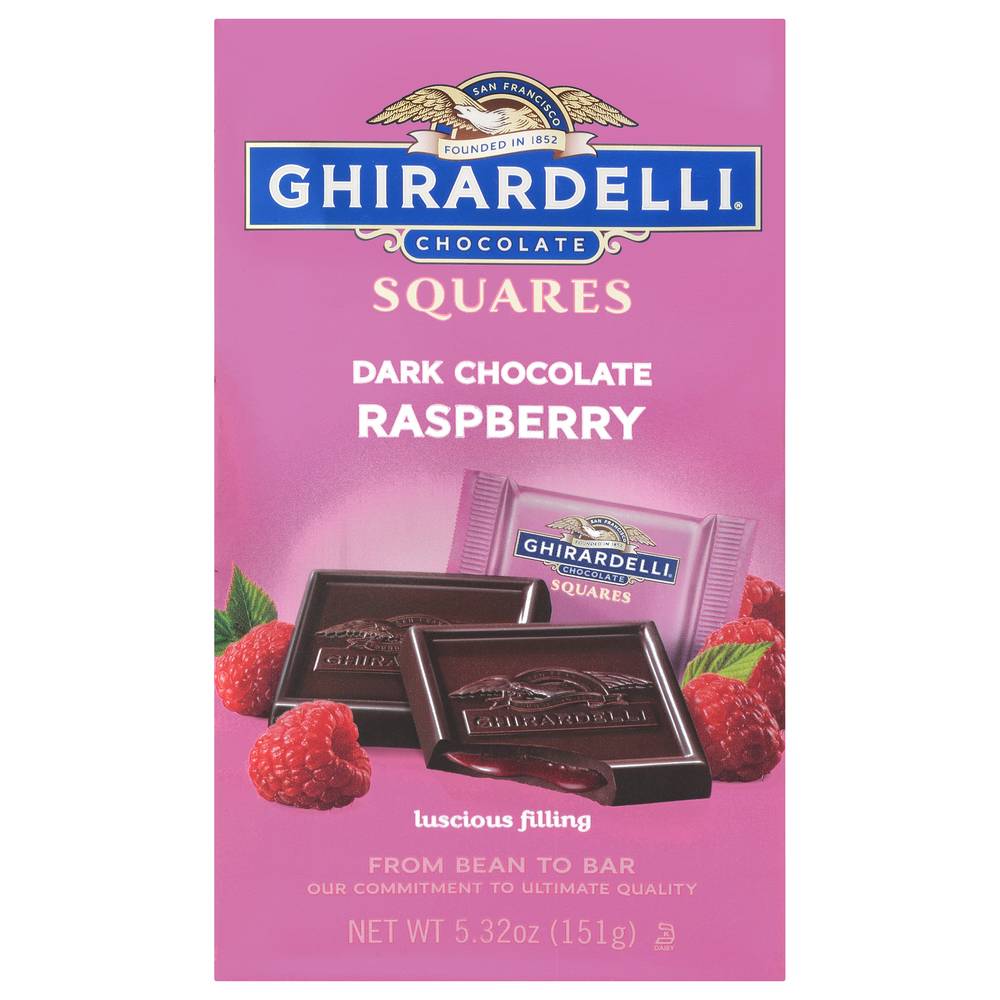 Ghirardelli Raspberry Dark Chocolate Squares