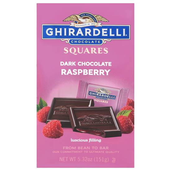 Ghirardelli Raspberry Dark Chocolate Squares