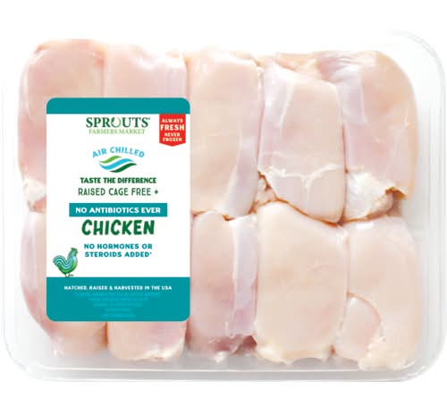 Sprouts Farmers Market Boneless Skinless Chicken Thigh Value Pack No Antibiotics Ever (Avg. 3lb)