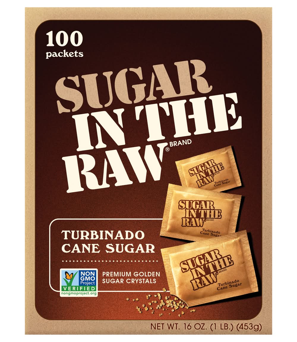 Sugar In The Raw Turbinado Cane Sugar (16 oz, 100 ct)