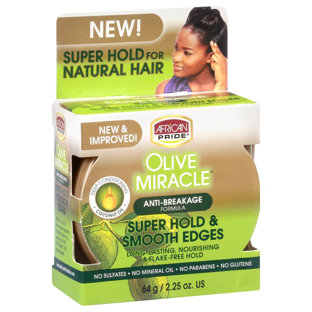 African Pride Olive Miracle Super Hold & Smooth Edges Hair Gel