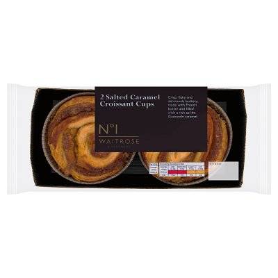 Waitrose & Partners Salted Caramel Croissant Cups (2 pack)