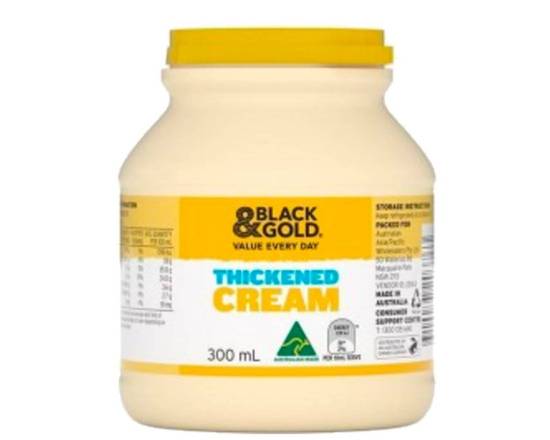 Black and Gold Thickened Cream 300ml