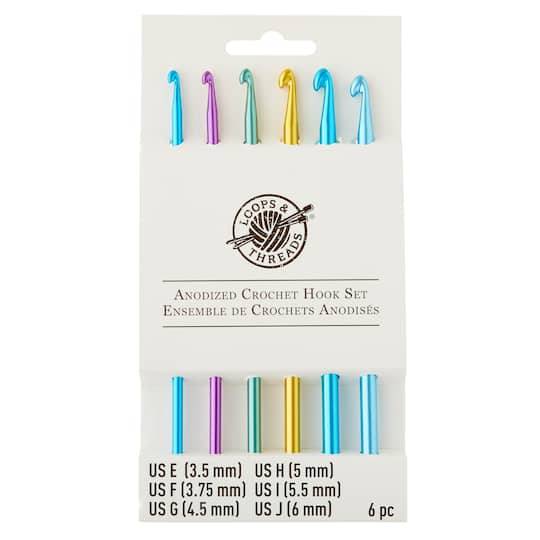 Loops & Threads Anodized Crochet Hook Set E-J (assorted)